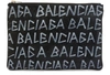 BALENCIAGA GRAFFITI LEATHER BRIEFCASE,535532-0EE12/NOIR/BLANC