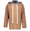 Loewe Men's Oversized Cashmere Knit Pullover Hoodie In Camel