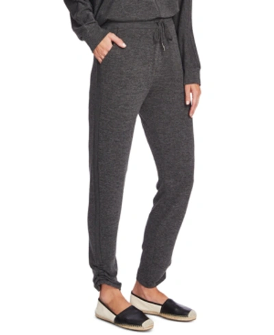 Vince Camuto Cozy Ruched-leg Jogger Pants In Medium Heather Grey
