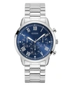 GUESS MEN'S STAINLESS STEEL BRACELET WATCH 44MM