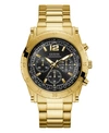 GUESS MEN'S CHRONOGRAPH GOLD-TONE STAINLESS STEEL BRACELET WATCH 46MM