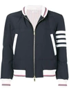 THOM BROWNE 4-BAR STRIPE PADDED BOMBER JACKET