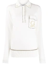 LOEWE EMBROIDERED INITIAL POLO TOP