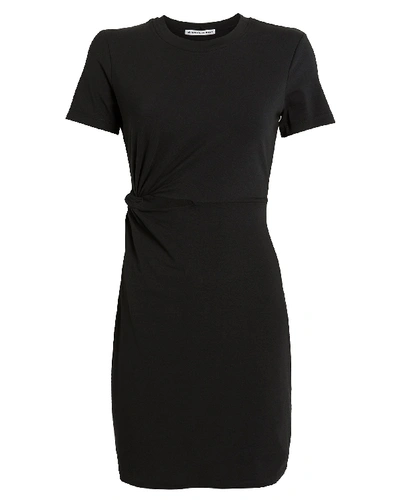 Alexander Wang T Twisted Cut-out Jersey Dress In Black