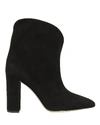 PARIS TEXAS Western Suede Ankle Booties,060039554288