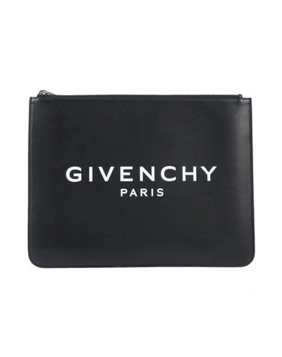 Givenchy Large Zipped Document Case In Black