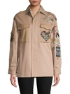 VALENTINO Embellished Cotton Jacket,0400011660594