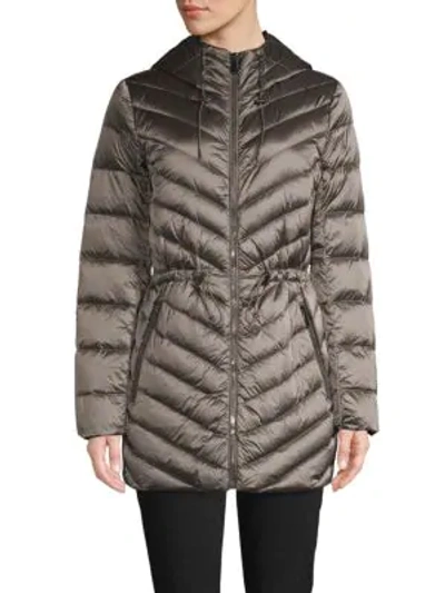 Saks Fifth Avenue Down-filled Puffer Jacket In Champagne