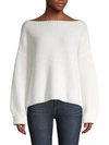 French Connection Millie Mozart Ribbed Sweater In Winter White