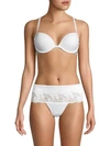 Calvin Klein Push-up Underwire Plunge Bra In White