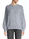 ALLISON NEW YORK RIBBED FRINGE-TRIMMED SWEATER,0400011507091