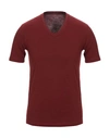 Armani Exchange T-shirt In Maroon