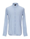 Dondup Checked Shirt In Blue