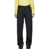 KIKO KOSTADINOV NAVY STRIPED IRENE TROUSERS