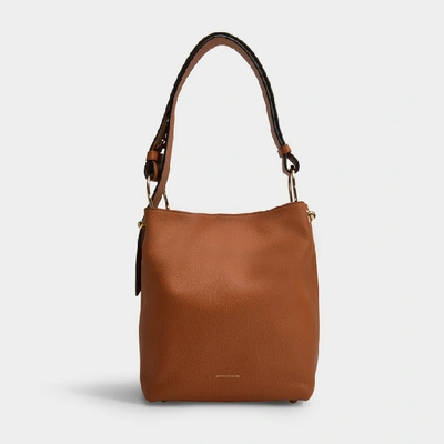 Strathberry Lana Midi Bucket Bag In Brown