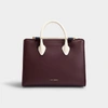 STRATHBERRY The Strathberry Midi Tote in Chestnut Vanilla and