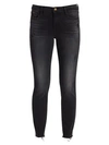 FRAME Le Garcon Cropped Raw Edge Jeans