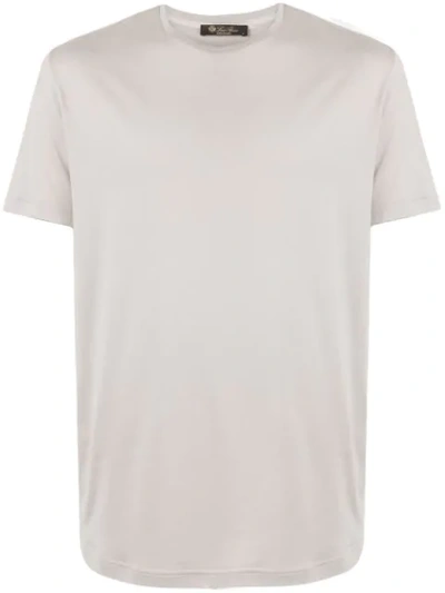 Loro Piana Men's Silk Cotton Jersey T-shirt In White