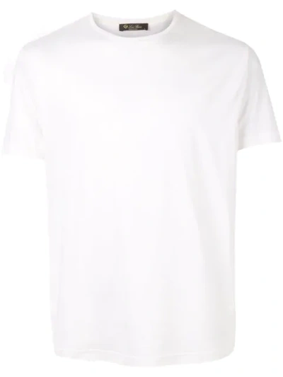 Loro Piana Slim-fit Silk And Cotton-blend Jersey T-shirt In Optical White