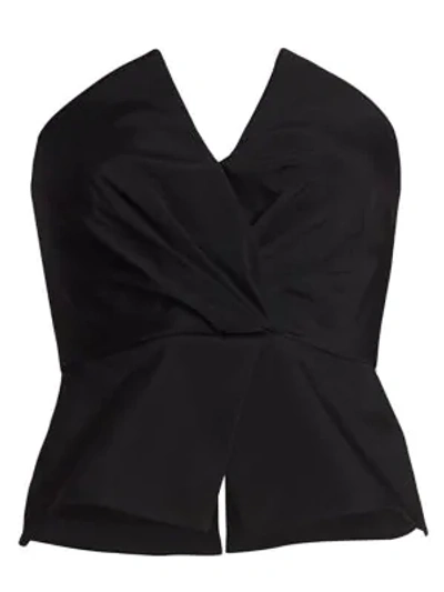 A.l.c Farrah Strapless Gathered Top In Black