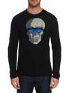 ROBERT GRAHAM MEN'S LIMITED EDITION XRAY VISION CASHMERE SWEATER IN BLACK SIZE: 2XL BY ROBERT GRAHAM