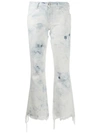 ALANUI FRAYED CROPPED JEANS