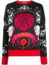 ALEXANDER MCQUEEN FLORAL BAROQUE PRINT SWEATSHIRT