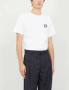Loewe Two-tone Anagram Embroidery Cotton T-shirt Clothing In White