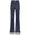 CHLOÉ HIGH-RISE FLARED JEANS,P00408700