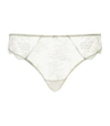 AUBADE FLORAL LACE THONG,14803895