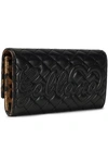 DOLCE & GABBANA DOLCE & GABBANA WOMAN QUILTED LEATHER CONTINENTAL WALLET BLACK,3074457345620810374