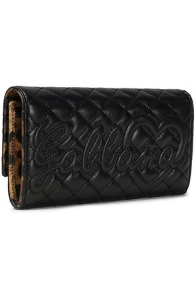 Dolce & Gabbana Woman Quilted Leather Continental Wallet Black