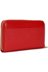 DOLCE & GABBANA DOLCE & GABBANA WOMAN TEXTURED-LEATHER CONTINENTAL WALLET RED,3074457345620803530