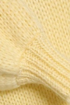 GANNI GATHERED MOHAIR AND WOOL-BLEND SWEATER,3074457345621033711
