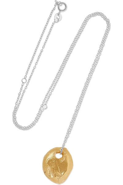 Alighieri The Horizon In Sight Gold-plated And Silver Necklace