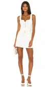 L'academie The Charmine Mini Dress In White