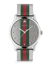 GUCCI G-Timeless Stainless Steel & Mesh Bracelet Watch