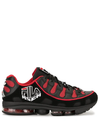 Msgm X Fila Silva Sneakers In Black