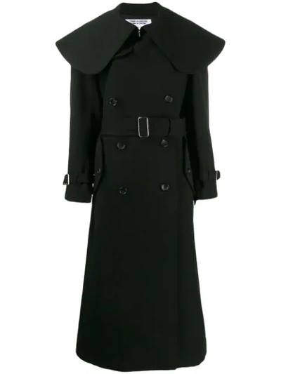 Comme Des Garçons Comme Des Garçons Oversized Collar Coat In Black