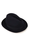 Borsalino Alessandria Small Felt Hat In Dark Blue