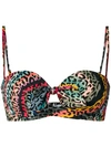 PAUL SMITH ANIMAL PRINT BIKINI TOP