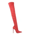 Elisabetta Franchi Knee Boots In Red