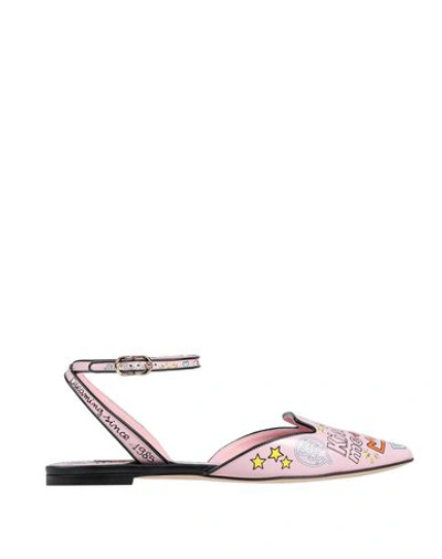 Dolce & Gabbana Ballet Flats In Pink