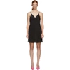 FLEUR DU MAL FLEUR DU MAL BLACK SILK MINI SLIP DRESS