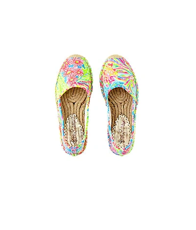 Lilly Pulitzer Lia Espadrille In Seaspray Blue Lovers Coral Accessories Small