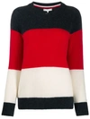 TOMMY HILFIGER KNITTED STRIPED JUMPER