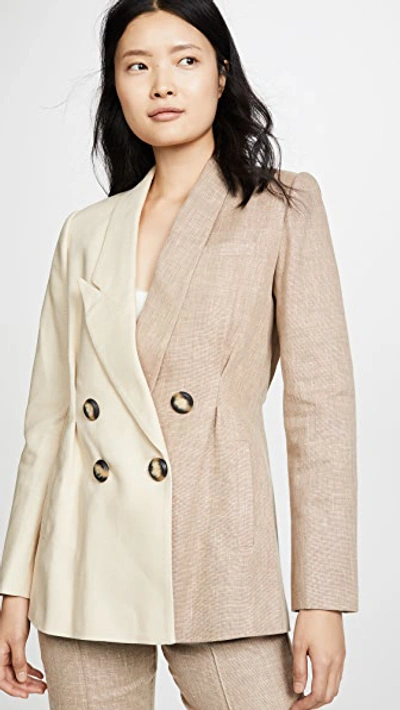 Acler Belvue Blazer In Bone