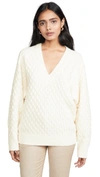 JASON WU WOOL BLEND V NECK SWEATER