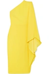 ALEX PERRY FINLEY ONE-SLEEVE CREPE DRESS