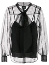 MARC JACOBS SHEER PUSSY BOW BLOUSE